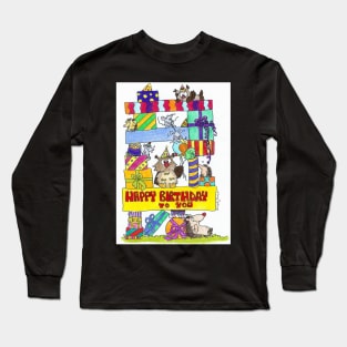 Happy Birthday greeting card Long Sleeve T-Shirt